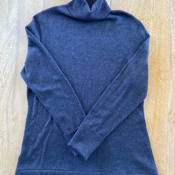 Soft Surroundings Black Chloe Pleated Turtleneck Sweater Dress Ps - Picture 2 of 11